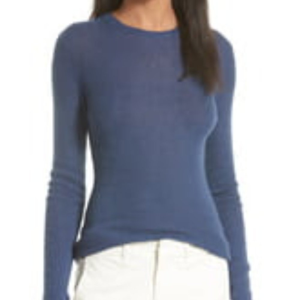 Vince ribbed cashmere sweater in Ink